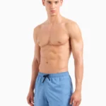 COSTUME UOMO EMPORIO ARMANI A PANTALONCINO COLOR AZZURRO AVIAZIONE