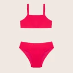 COSTUME BIMBA EFFEK TOP A COSTINE E SLIP FUCSIA