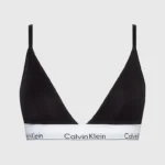 REGGISENO A TRIANGOLO CALVIN KLEIN NERO in cotone con elastico logato