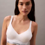 BRASSIERE PUSH UP IN COTONE CALVIN KLEIN BIANCO
