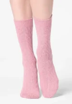 CALZINO DONNA GWEN OROBLU IN LANA ED CASHMERE CON TRAMA A TRECCE - immagine 8