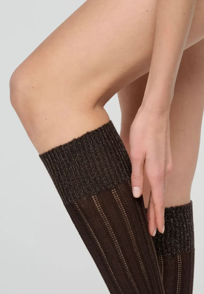 GAMBALETTO JASMINE OROBLU A COSTINE CON ORLO IN LUREX IN VARI COLORI - immagine 11