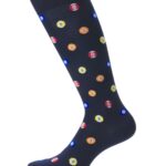 CALZA LUNGA UOMO BLU CON PALLE DA BILIARDO