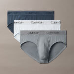 3 PACK SLIP UOMO IN MORBIDA MICROFIBRA BLU, AZZURRO, GRIGIO