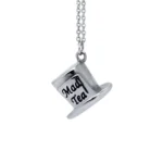 COLLANA MAD TEA ACCIAIO INOSSIDABILE ALICE IN WONDERLAND "CILINDRO DEL CAPPELLAIO"
