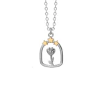COLLANA DONNA MAD TEA IN ACCIAIO INOSSIDABILE PICCOLO PRINCIPE "UNA ROSA IN FIORE 2"