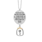 COLLANA DONNA MAD TEA IN ACCIAIO INOSSIDABILE PICCOLO PRINCIPE "UNA STELLA IN FIORE"