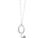 COLLANA MAD TEA ACCIAIO INOSSIDABILE ALICE IN WONDERLAND SPECCHIO ALICE