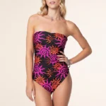 COSTUME DONNA EFFEK INTERO ARRICCIATO FANTASIA TRIBALE CON BASE NERA