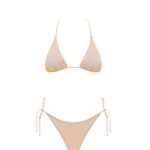 COSTUME DONNA ESATE 2025 MATINEE. TRIANGOLO BIANCO CON IMBOTTITURA ESTRAIBILE E SLIP CON LACCETTI