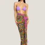 PAREO DONNA 4GIVENESS DELLA STAGIONE ESTATE 2025. FANTASIA COLORATA SNAKE