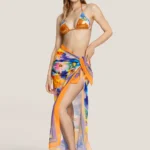 PAREO DONNA 4GIVENESS DELLA STAGIONE ESTATE 2025. FANTASIA COLORATA SNAKE