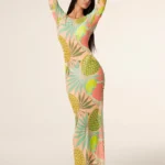 ABITO COPRICOSTUME LUNGO EFFEK DELLA STAGIONE ESTATE 2025. IN TULLE DALLA FANTASIA BELLISSIMA