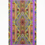 TELO MARE 4GIVENESS IN MICROFIBRA DELLA STAGIONE ESTATE 2025. FANTASIA A RIGHINE BASE VIOLA