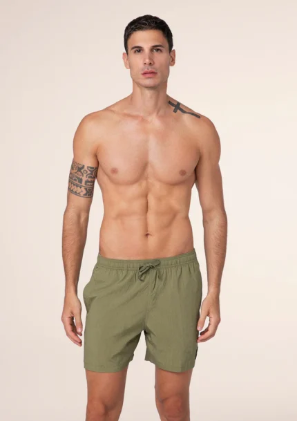 COSTUME UOMO EFFEK A PANTALONCINO DELLA COLLEZIONE ESTATE 2025 NEL COLORE VERDE MILITARE