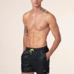 COSTUME UOMO EFFEK A PANTALONCINO DELLA COLLEZIONE ESTATE 2025 COLORE NERO LUCIDO