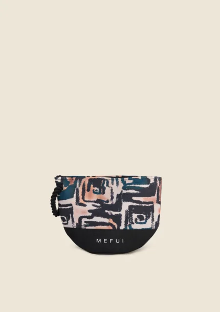 POCHETTE MARE ME FUI IN CANVAS DELLA STAGIONE ESTATE 2025 CON CORDINO PER PORTARLA AL POLSO