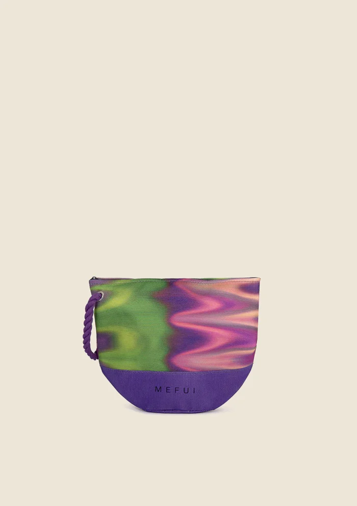 POCHETTE MARE ME FUI IN CANVAS DELLA STAGIONE ESTATE 2025 CON CORDINO PER PORTARLA AL POLSO