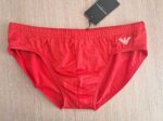 COSTUME A SLIP UOMO EMPORIO ARMANI DELLA STAGIONE ESTATE 2025 NEL CLASSICO MODELLO NEL COLORE ROSSO