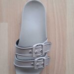 CIABATTA MARE DONNA EMPORIO ARMANI CON DOPPIA FASCETTA NEL COLOR TORTORA