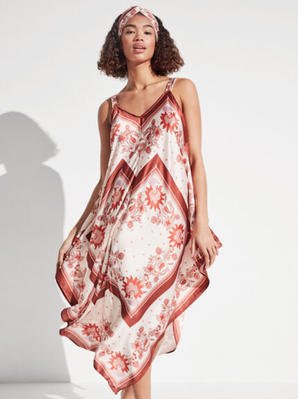 COPRICOSTUME DONNA GISELA CON FANTASIA FOULARD