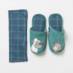 CIABATTA CASA UOMO HAPPY PEOPLE "IN BOCCA AL LUPO" VERDE