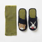 CIABATTE CASA UOMO HAPPY PEOPLE "NON DORMO SOLO" NEL COLOR BLU