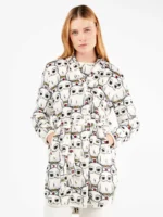 VESTAGLIA DONNA GISELA IN PILE CON BOTTONI E CINTUTA IN TEMA HARRY POTTER