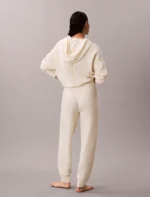 TUTA DONNA CALVIN KLEIN IN CALDA MAGLIA PANNA CON PROFILI GRIGI - immagine 8