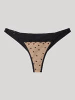 COMPLETO INTIMO DONNA GISELA CON BRALETTE E BRASILIANA NERO CON POIS - immagine 9