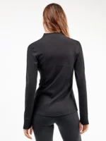 GIACCA DONNA IN TESSUTO TECNICO GISELA NERA CON ZIP - immagine 2