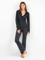 GIACCA DONNA IN TESSUTO TECNICO GISELA NERA CON ZIP - immagine 4