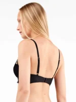 COMPLETO INTIMO DONNA GISELA CON BRALETTE E BRASILIANA NERO CON POIS - immagine 5