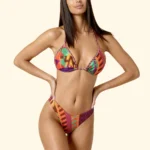 COSTUME DONNA EFFEK A DUE PEZZI DELLA STAGIONE ESTATE 2026. TRAINGOLO SUPE COLORATISSIMO CON IMBOTTITURA ESTRAIBILE E CORDINO. BRASILIANA