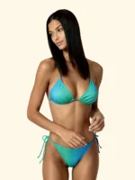 COSTUME DONNA EFFEK A DUE PEZZI DELLA STAGIONE ESTATE 2026. TRAINGOLO CON IMBOTTITURA ESTRAIBILE NELLA COLORAZIONE DEGRADè AZZURRO E VERDE ACQUA