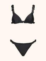 COSTUME ME FUI TRIANGOLO CLASSICO CON BRETELLINA ARRICCIATA NERO - immagine 3