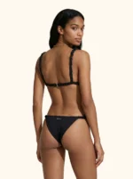 COSTUME ME FUI TRIANGOLO CLASSICO CON BRETELLINA ARRICCIATA NERO - immagine 2