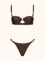 COSTUME DONNA ME FUI BALCONCINO SEMPLICE MARRONE - immagine 3