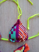 COSTUME DONNA EFFEK TRIANGOLO COLORI ACCESI LACCETTI GIALLO FLUO - immagine 6