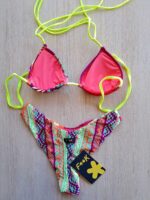 COSTUME DONNA EFFEK TRIANGOLO COLORI ACCESI LACCETTI GIALLO FLUO - immagine 8