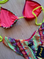 COSTUME DONNA EFFEK TRIANGOLO COLORI ACCESI LACCETTI GIALLO FLUO - immagine 9