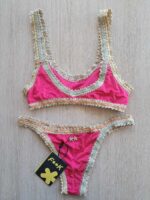 TOP EFFEK IN TESSUTO FUCSIA CON PASSAMANERIA COLORATA - immagine 5