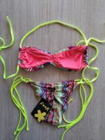 COSTUME DONNA EFFEK TOP/FASCIA DAI COLORI ACCESI CON LACCETTI GIALLO FLUO - immagine 6