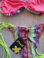 COSTUME DONNA EFFEK TOP/FASCIA DAI COLORI ACCESI CON LACCETTI GIALLO FLUO - immagine 7