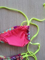 COSTUME DONNA EFFEK TOP/FASCIA DAI COLORI ACCESI CON LACCETTI GIALLO FLUO - immagine 8