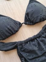 COSTUME DONNA EFFEK TRIANGOLO E BRASILIANA A TENDINA SANGALLO NERO - immagine 3