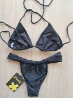 COSTUME DONNA EFFEK TRIANGOLO E BRASILIANA A TENDINA SANGALLO NERO - immagine 4
