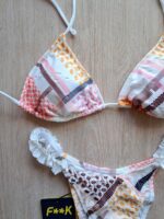 EFFEK DONNA TRIANGOLO SANGALLO BIANCO A FANTASIA - immagine 3