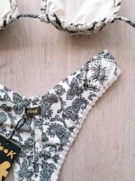 COSTUME EFFEK TRIANGOLO TESSUTO LAVORATO BIANCO E NERO - immagine 5
