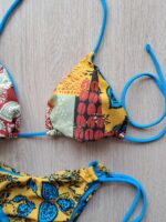 TRIANGOLO EFFEK FANTASIA NEI COLORI DEL SENAPE, RUGGINE E TURCHESE - immagine 5